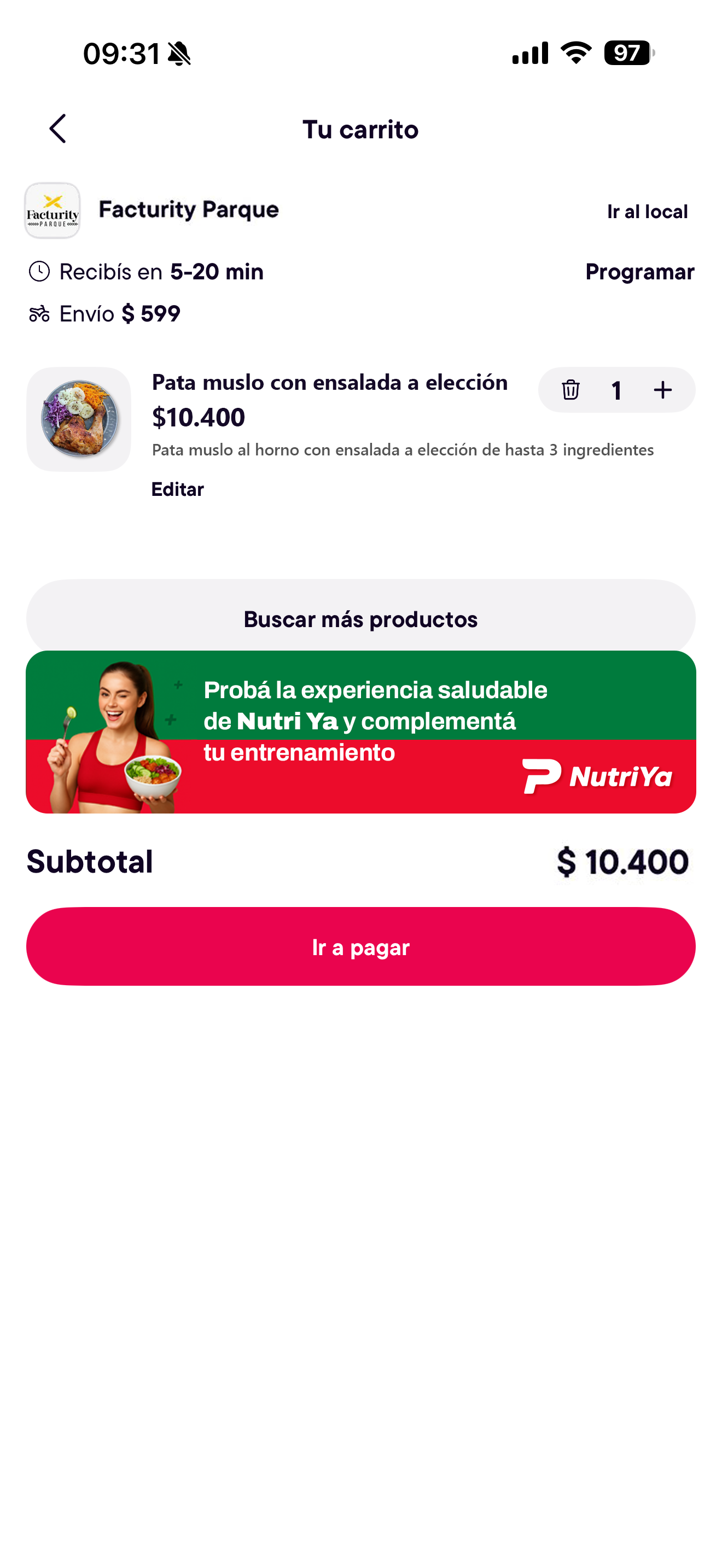 Mockup de NutriYA